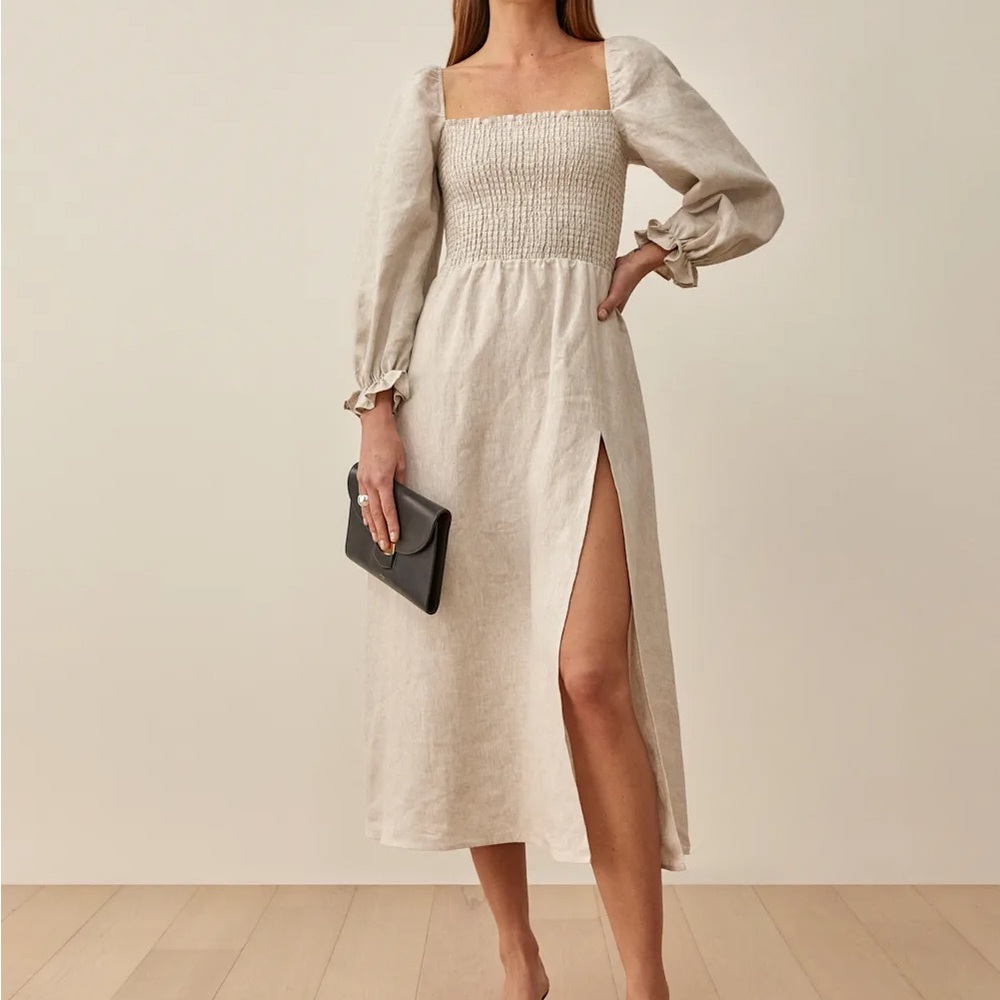Reformation Gitane Linen midi dress